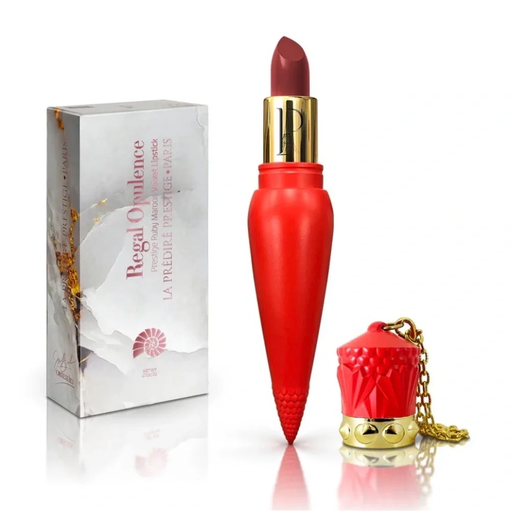 Regal Opulence Ruby Maroon Velvet Lipstick in RUBYLIP01 Brand New/SEALED